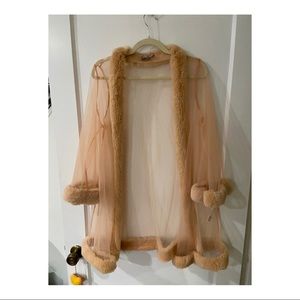 Furry sheer robe 🍑 ASOS